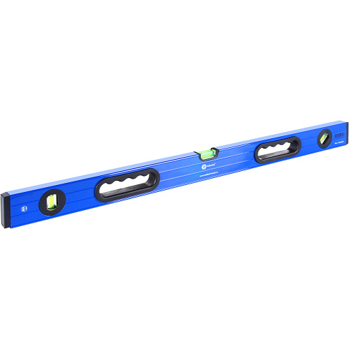 Уровень строительный КОБАЛЬТ Комфорт, 800 мм, профиль 23 x 59 мм, 3 глазка, 2 ручки точность 1,0 мм