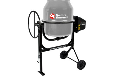 Бетоносмеситель QUATTRO ELEMENTI Terra 160 (700 Вт, 160л, 27об/м, замес 70л, чугунный венец)
