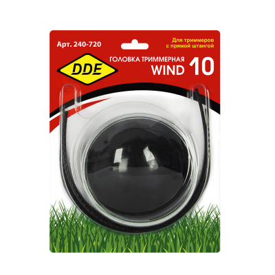 Головка триммерная DDE WIND 10  аналог "JET-FIT"  , 2-х прутк. (М10х1,0 мм лев,+ М10х1,25 мм лев)