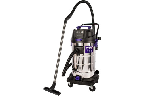 Пылесос строительный ПУЛЬСАР ПС 800 (3000 Вт, 80л, 3 мотора, HEPA-фильтр, шланг 3м, 24кг)