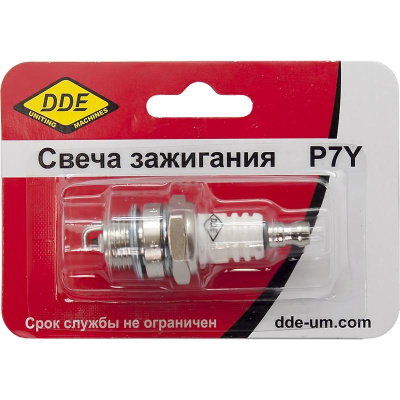Свеча зажигания DDE - P7Y (Champion CJ7Y, Bosch WS8F, NGK BPM7A) бензопилы, триммеры, мотобуры