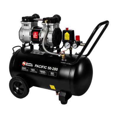 Компрессор безмасляный QUATTRO ELEMENTI PACIFIC 50-280 (280 л/мин, 50 л, 1800 Вт, 8 бар, 30.0 кг)