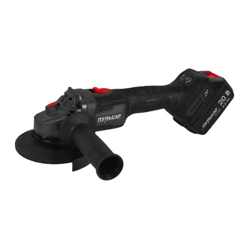 Шлифмашина угловая аккумуляторная ПУЛЬСАР УШМА 20-125Б (20В, 125 мм, 2 акк, 4Ач, з/утср., кейс)(ЕАС)