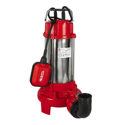 Насос фекальный QUATTRO ELEMENTI Sewage 1700F Ci-Cut (1700 Вт, 28000 л/ч, грязевой, 16 м, 21 кг, чуг