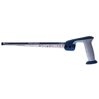 Ножовка выкружная КОБАЛЬТ 300 мм, 8 TPI, закаленный зуб, 3D-заточка, двухкомпонентная рукоятка