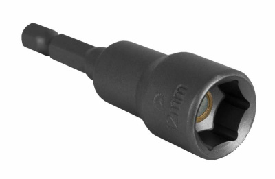 Головка торцевая ПРАКТИКА "Профи" магнитная 12 х 65 мм с хвостовиком HEX 1/4" (1шт), блистер* 