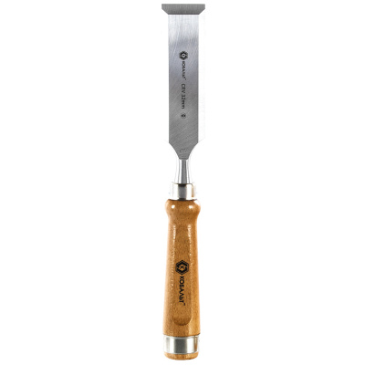 Стамеска плоская КОБАЛЬТ 32 х 140 мм, CR-V, деревянная рукоятка (1 шт.)  подвес 1/6