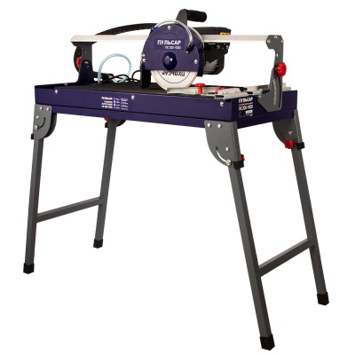 Плиткорез консольный ПУЛЬСАР ПК 200-1000 (1000Вт, диск 200x25.4мм, стол 385x690мм, пропил 32 мм, 29к