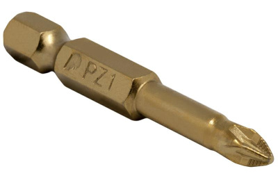Бита отверточная ПРАКТИКА "Эксперт" PZ-1 х 50мм Tin (1шт), блистер* Бита отверточная ПРАКТИКА "Эксперт" PZ-1 х 50мм Tin (1шт), блистер*