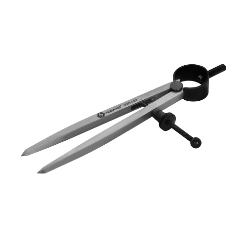 Циркуль разметочный КОБАЛЬТ , шир. раскр. до 125 мм, С ПРУЖ. И ФИКС.ВИНТОМ, разметка дер/кож/пласт/