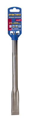 Зубило  SDS-MAX плоское ПРАКТИКА 25 х 280 мм спец заточка