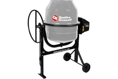 Бетоносмеситель QUATTRO ELEMENTI Terra 220 (1000 Вт, 220л, 23об/м, замес 129л, чугунный венец)