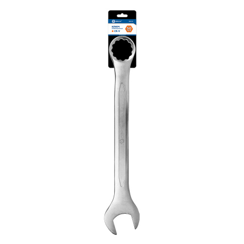 Ключ комбинированный КОБАЛЬТ 50 мм Cr-V (1 шт.) подвес 1/5