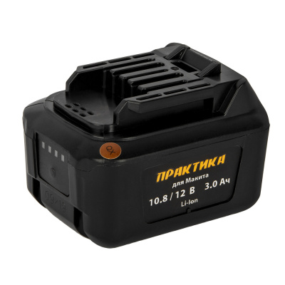 Аккумулятор для MAKITA ПРАКТИКА 10.8/12В, 3.0Ач,  Li-Ion, Слайдер, коробка