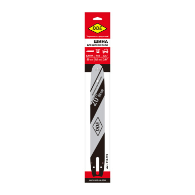 Шина пилы цепной сварная DDE 20"/ 50 см 3/8"-1,6-72 зв (для цепи 75DP/LP) (203SLHD025)