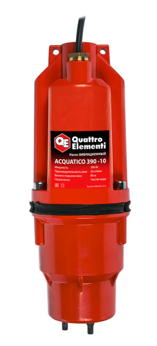 Вибрационный насос QUATTRO ELEMENTI Acquatico 390-10 (390 Вт, 1560 л/ч, для чистой, 80м, кабель10 м,