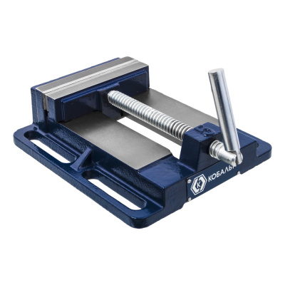 Тиски станочные КОБАЛЬТ ширина губок 125 мм,  захват 128 мм, 4.5 кг, коробка