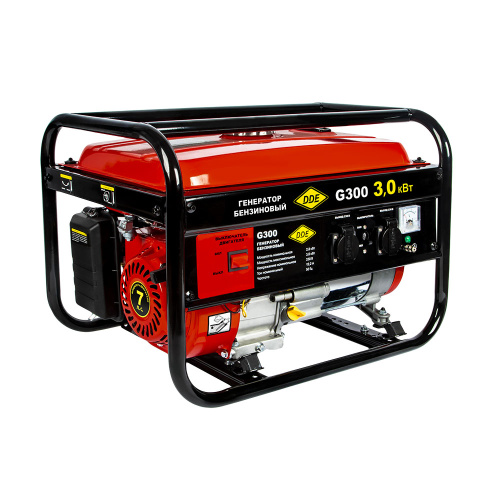 Генератор бензиновый DDE G300 (1ф 2,8/3,0 кВт бак 15 л 47 кг дв-ль 7 л.с.)919-969