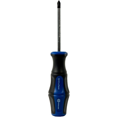 Отвёртка КОБАЛЬТ Ultra Grip PZ-1 х 75 мм CR-V, двухкомпонентная рукоятка (1 шт.) подвес