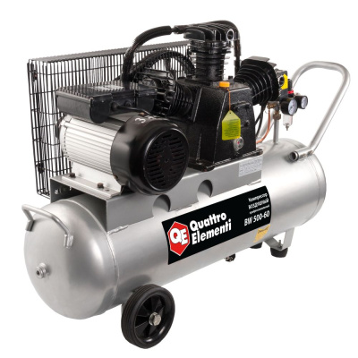 Компрессор поршневой масляный QUATTRO ELEMENTI BW 470-60 ( 470 л/мин, 60 литров, 3,0 л.с, 8 бар, 77 