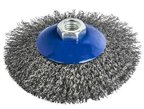 Кордщетка для МШУ радиальная мягкая ПРАКТИКА 125 мм М14 (1шт.) блистер 1/10