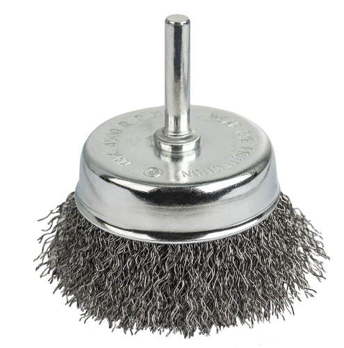 Кордщетка для дрели чашеобразная мягкая ПРАКТИКА  75 мм (1шт.) блистер 1/25