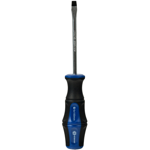 Отвёртка КОБАЛЬТ Ultra Grip SL 6,0 х 100 мм CR-V, двухкомпонентная рукоятка (1 шт.) подвес