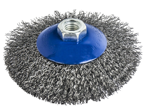 Кордщетка для МШУ радиальная мягкая ПРАКТИКА 115 мм М14 (1шт.) блистер 1/10