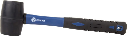 Киянка КОБАЛЬТ 450 г (60 мм), черная резина, фибергласовая рукоятка