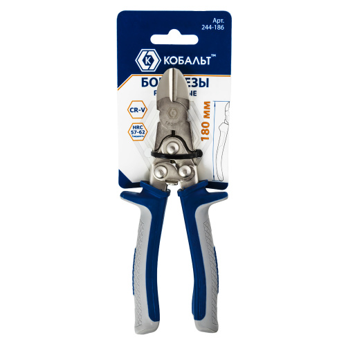 Бокорезы КОБАЛЬТ рычажные 180 мм, CR-V (1 шт.) подвес