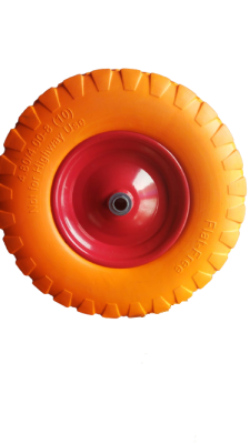 Колесо бескамерное 4,00/8 полиуретановое бескамерное д,12 мм