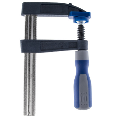 Струбцина F-образная КОБАЛЬТ 80 х 120 мм, двухкомпонентная рукоятка* Струбцина F-образная КОБАЛЬТ 80 х 120 мм, двухкомпонентная рукоятка*