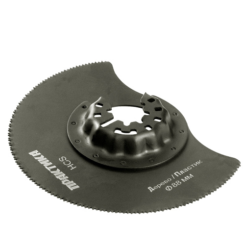 Насадка для МФИ ПРАКТИКА отрезная полукруг, HCS, по дереву, 88 мм, мелкий зуб