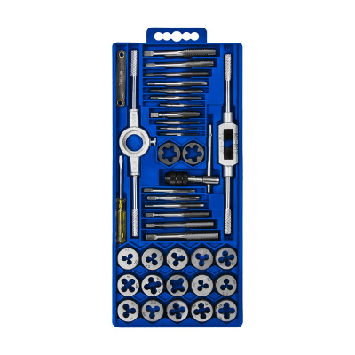Набор метчиков и плашек КОБАЛЬТ метрических, 40 предметов, кейс