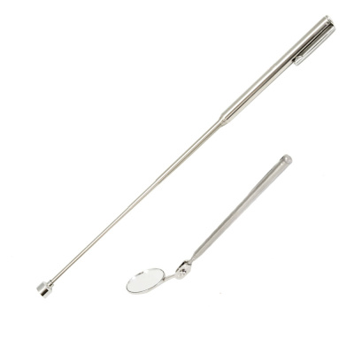 Ручка магнитная телескопическая КОБАЛЬТ 130 - 635 мм, магнит до 1.6 кг в наборе с зеркалом телескопи