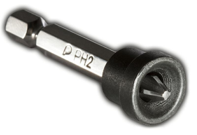 Бита отверточная ПРАКТИКА "Профи" PH-2 х 50мм для гипрока, с ограничителем, (2шт), блистер