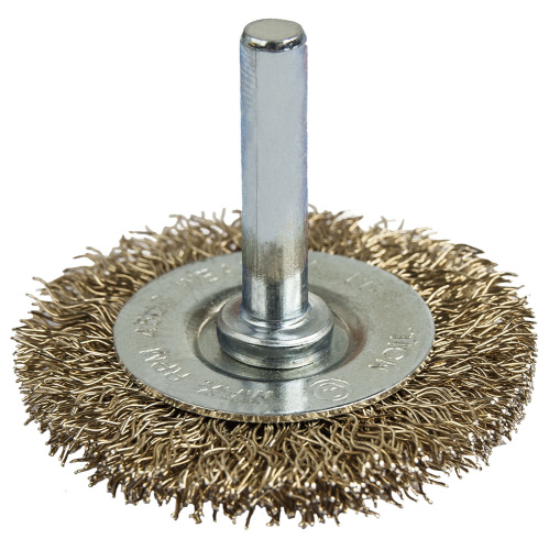 Кордщетка для дрели радиальная мягкая ПРАКТИКА  50 мм (1шт.) блистер 1/25 Кордщетка для дрели радиальная мягкая ПРАКТИКА  50 мм (1шт.) блистер 1/25