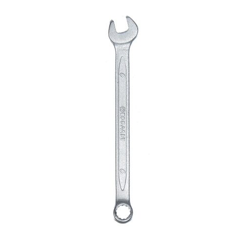 Ключ комбинированный КОБАЛЬТ 6 мм Cr-V (1 шт.) подвес 1/30