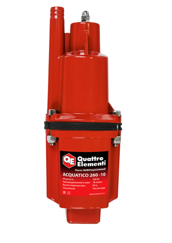 Вибрационный насос QUATTRO ELEMENTI Acquatico 260-10 (260 Вт, 1080 л/ч, для чистой, 60м, кабель10 м,