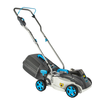 Газонокосилка аккумуляторная DDE BlueTech LMB 3340 (ширина33 см,высота25-70мм, сборник, безЗУ и АКБ)