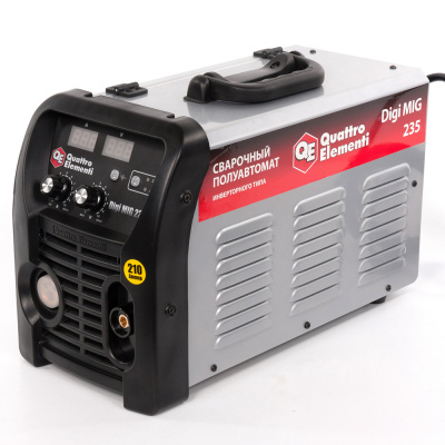 Аппарат полуавтомат. сварки, инвертор QUATTRO ELEMENTI Digi MIG 235 (210 А, ПВ 30%,проволока 0,8 - 1