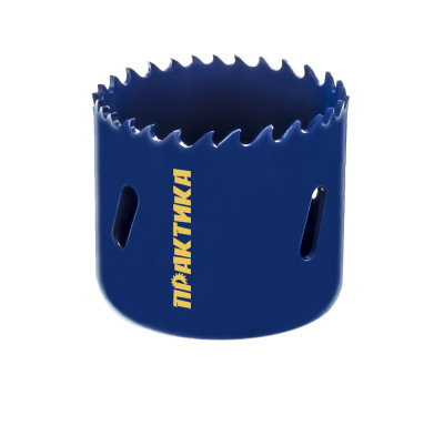 Коронка биметаллическая ПРАКТИКА  51 мм (2"), (1шт), клипса Коронка биметаллическая ПРАКТИКА  51 мм (2"), (1шт), клипса