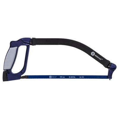 Ножовка по металлу КОБАЛЬТ 300 мм алюминиевая рукоятка, поворотная металлическая рамка