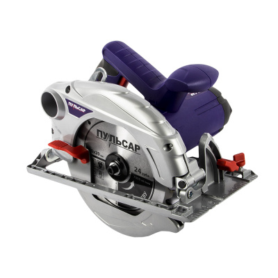 Пила дисковая ПУЛЬСАР ПД 190-1600 (1600Вт, 190х20мм, 65мм пропил, 5кг)