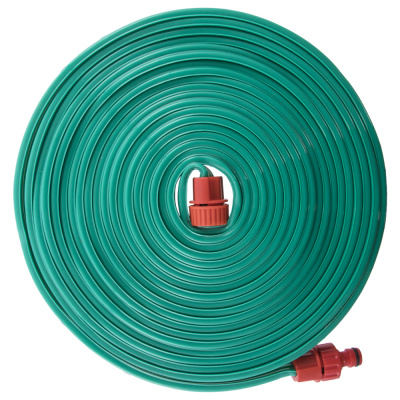 Шланг для воды дождеватель QUATTRO ELEMENTI 1/2", 10 метров, ПВХ, ПРЕМИУМ, 3-х канальный, с фитингам