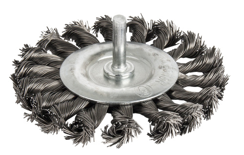Кордщетка для дрели радиальная витая ПРАКТИКА 75 мм, хвост 6 мм