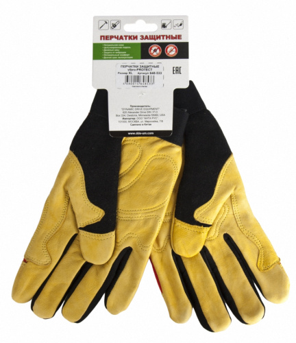 Перчатки DDE vibro-PROTECT  кожа /спандекс,  размер  L Перчатки DDE vibro-PROTECT  кожа /спандекс,  размер  L