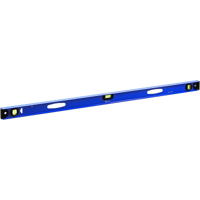 Уровень строительный КОБАЛЬТ "Рельс" 1200 мм, профиль 25 x 60 мм, 3 глазка, 2 ручки, V-паз