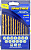 Набор сверл по металлу ПРАКТИКА "Профи", нитрид титана, 13 шт 1,5-6,5 + 3,2, 4,2 мм ПРО кассета