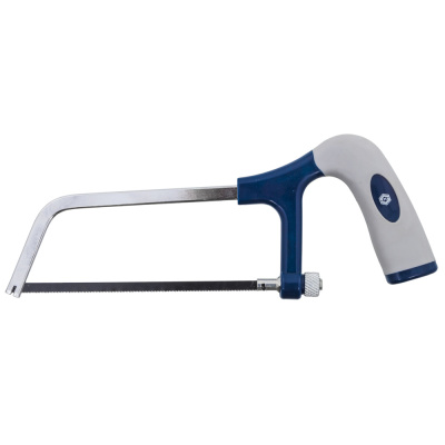 Ножовка мини КОБАЛЬТ 150 мм, пластиковая рукоятка, металлическая рамка, в комплекте полотно по алюми